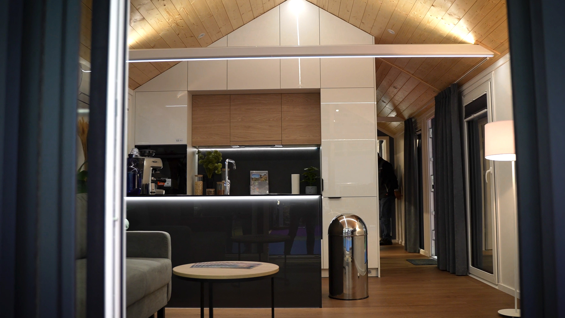 Silver Moon living dining area open kitchen