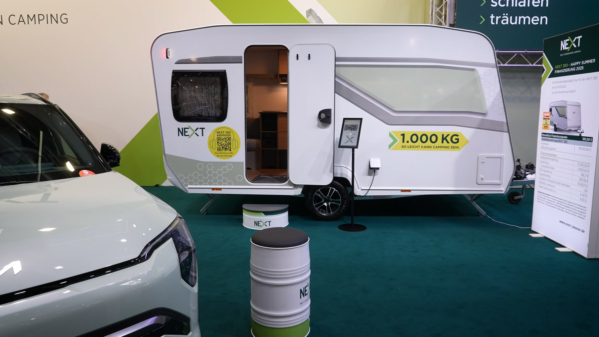 Next caravans also suitable for e cars as towing vehicles