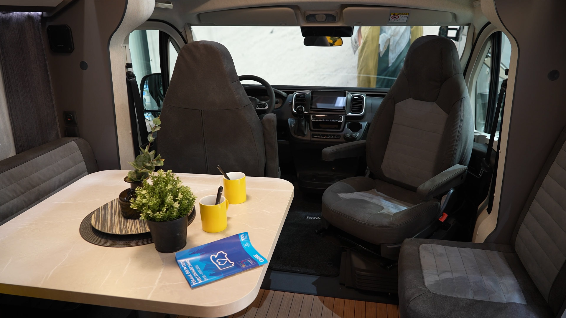 Seating group and drivers area Prestige T Motorhome on Fiat Basis