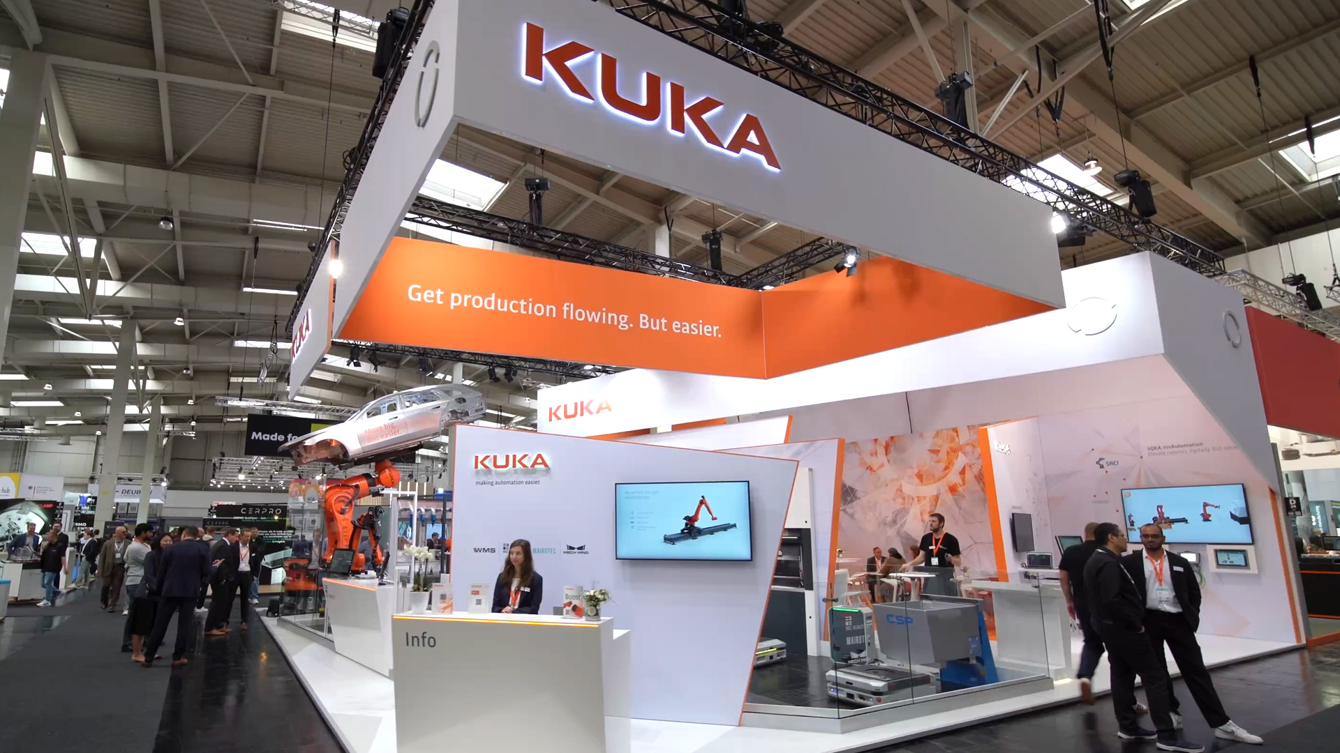 KUKA exhibition stand at EMO 2025 in Hanover