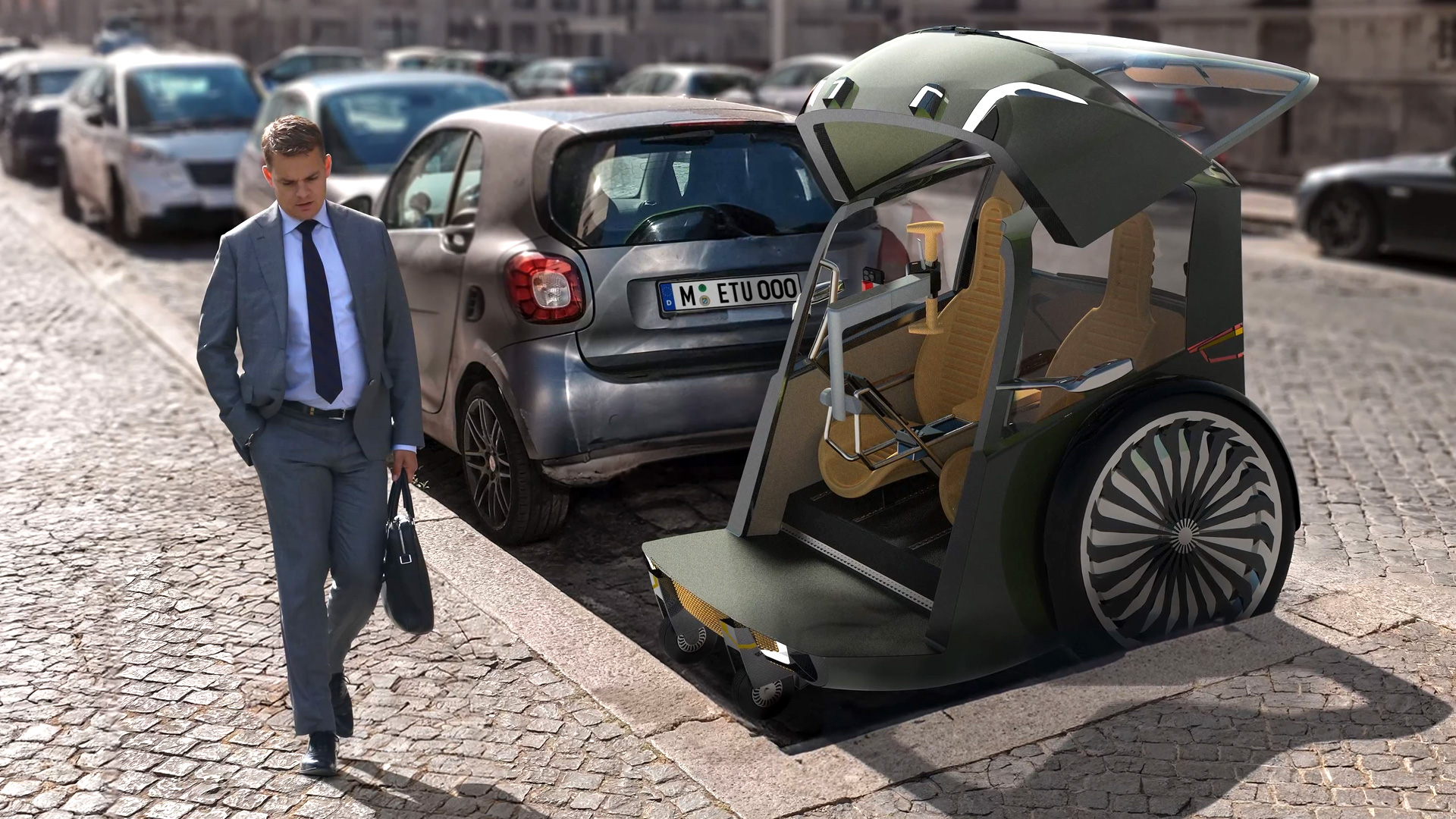 eMobility space saving parking city