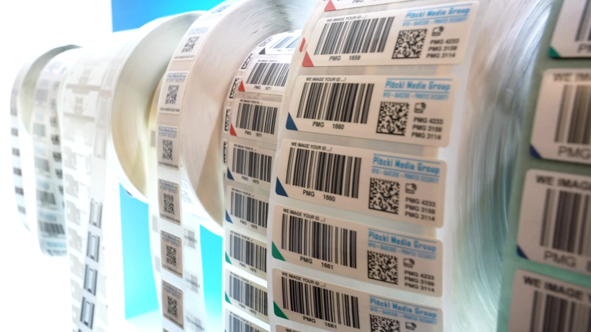 RFID barcode label roll Ploeckl
