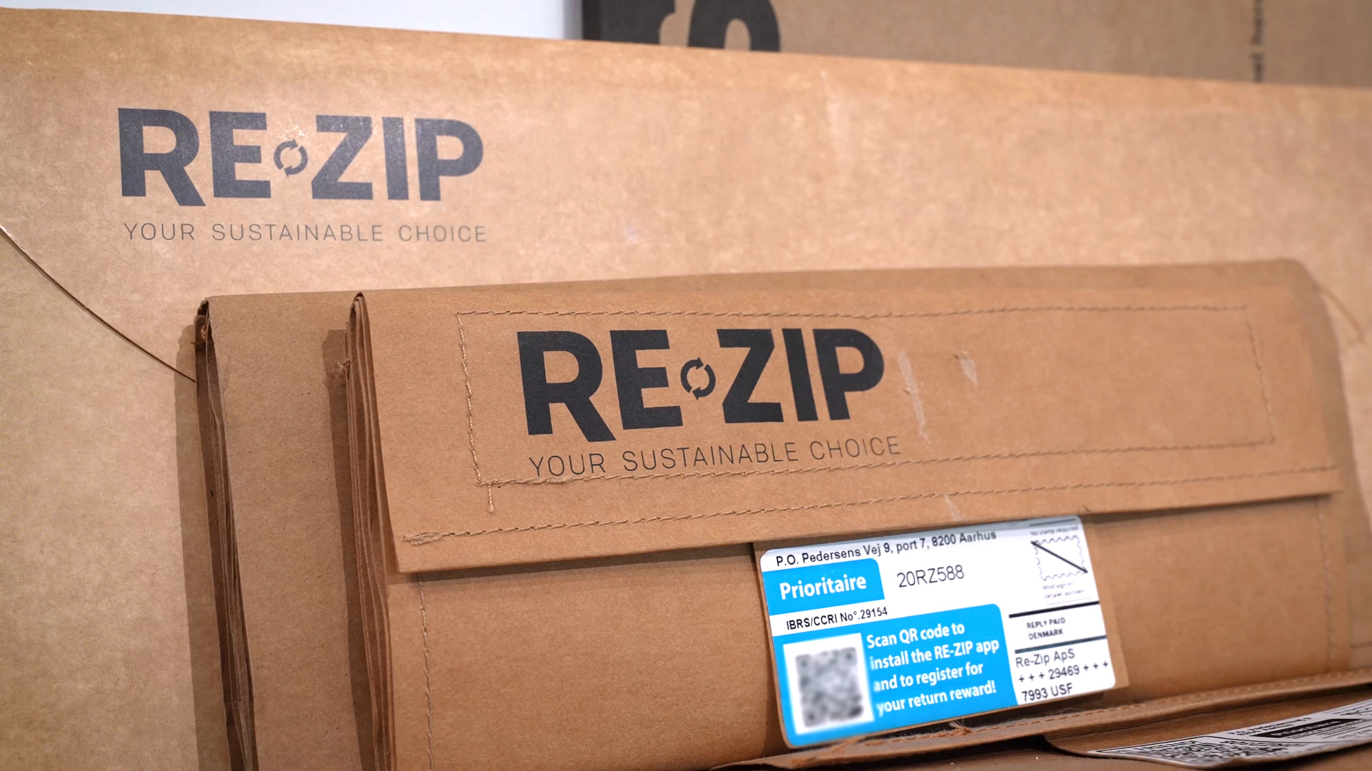 Re Zip environmentally conscious reusable packaging