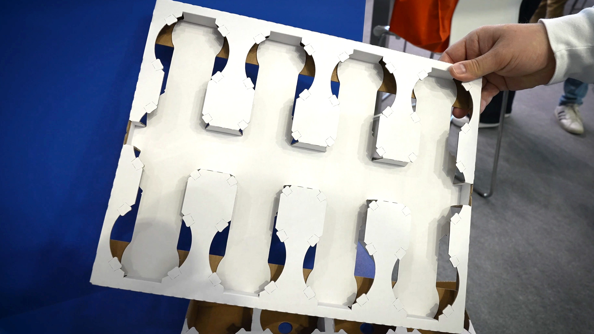Yogurt packaging 100 percent recycled waste paper