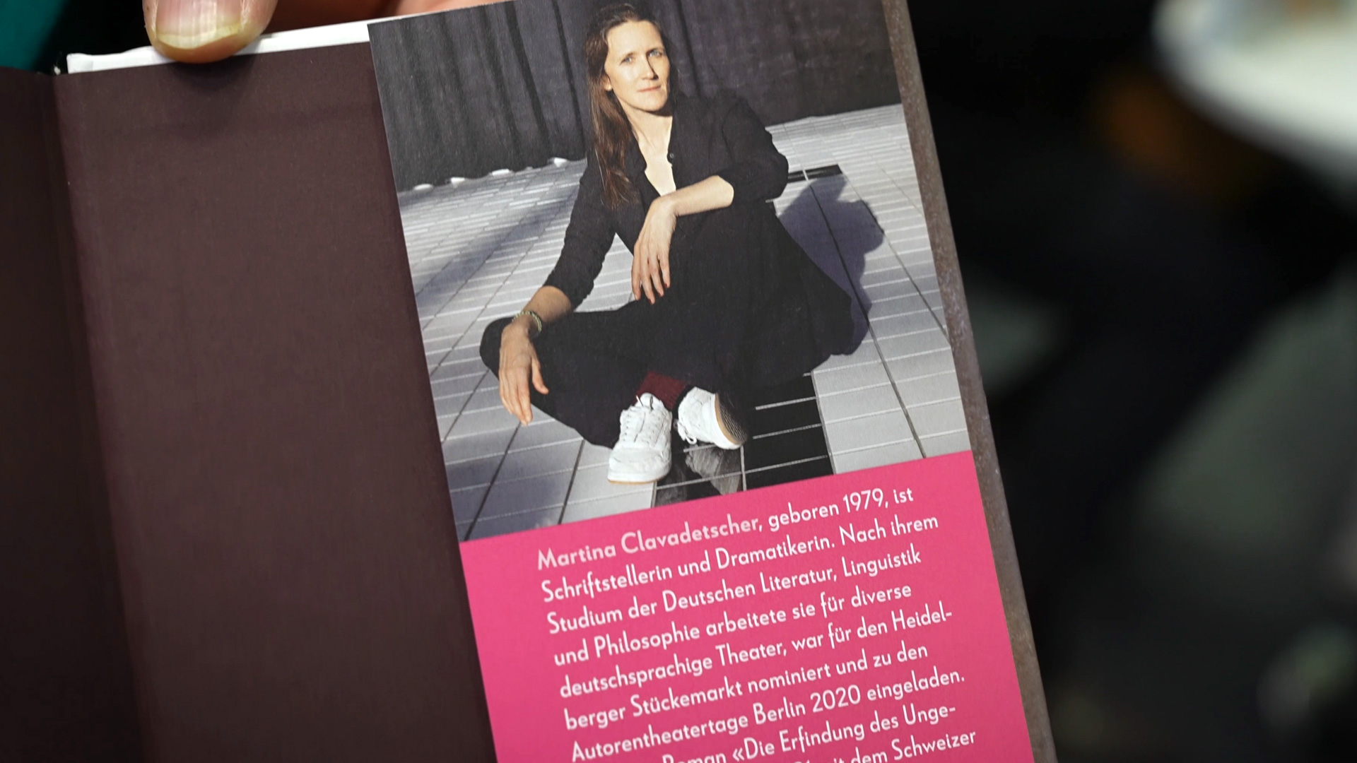 Martina Clavadetscher book presentation Frankfurt Book Fair