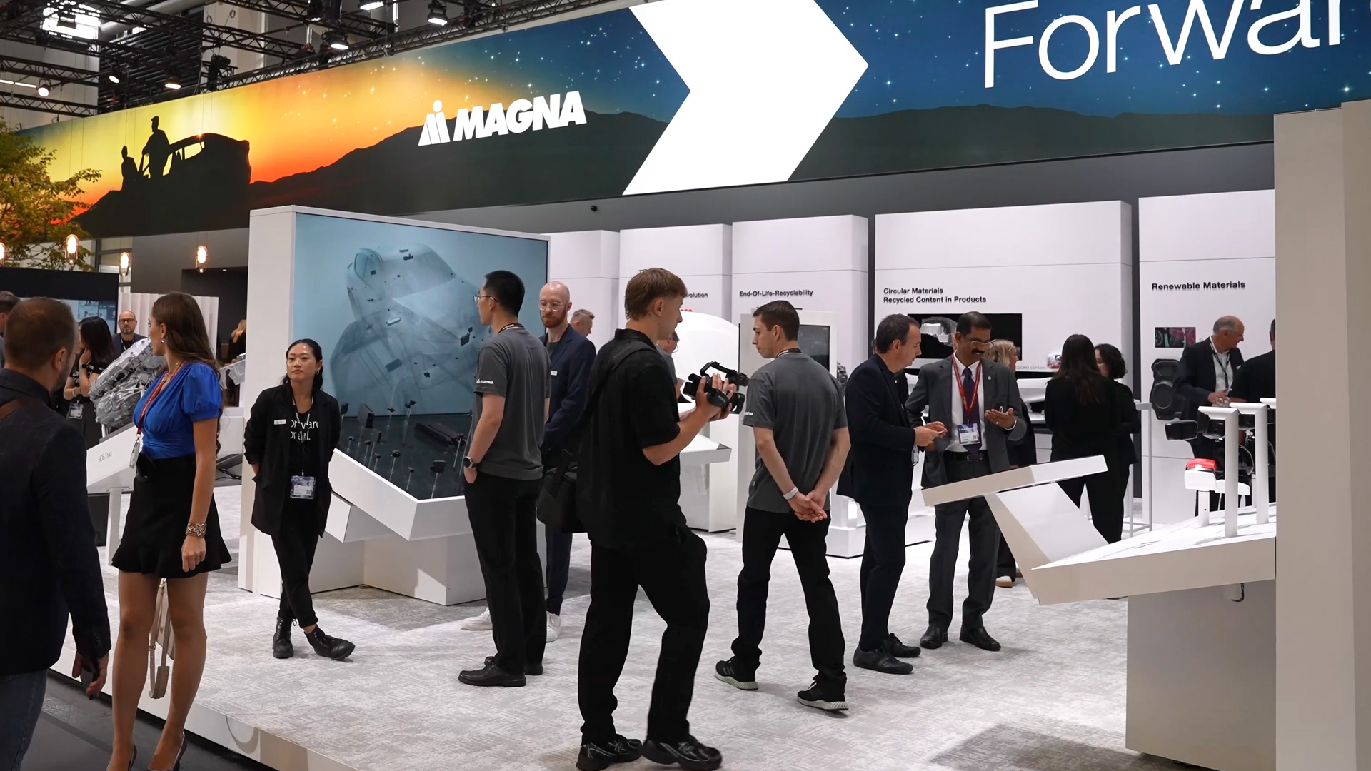 Magna e car industry innovations IAA 2025
