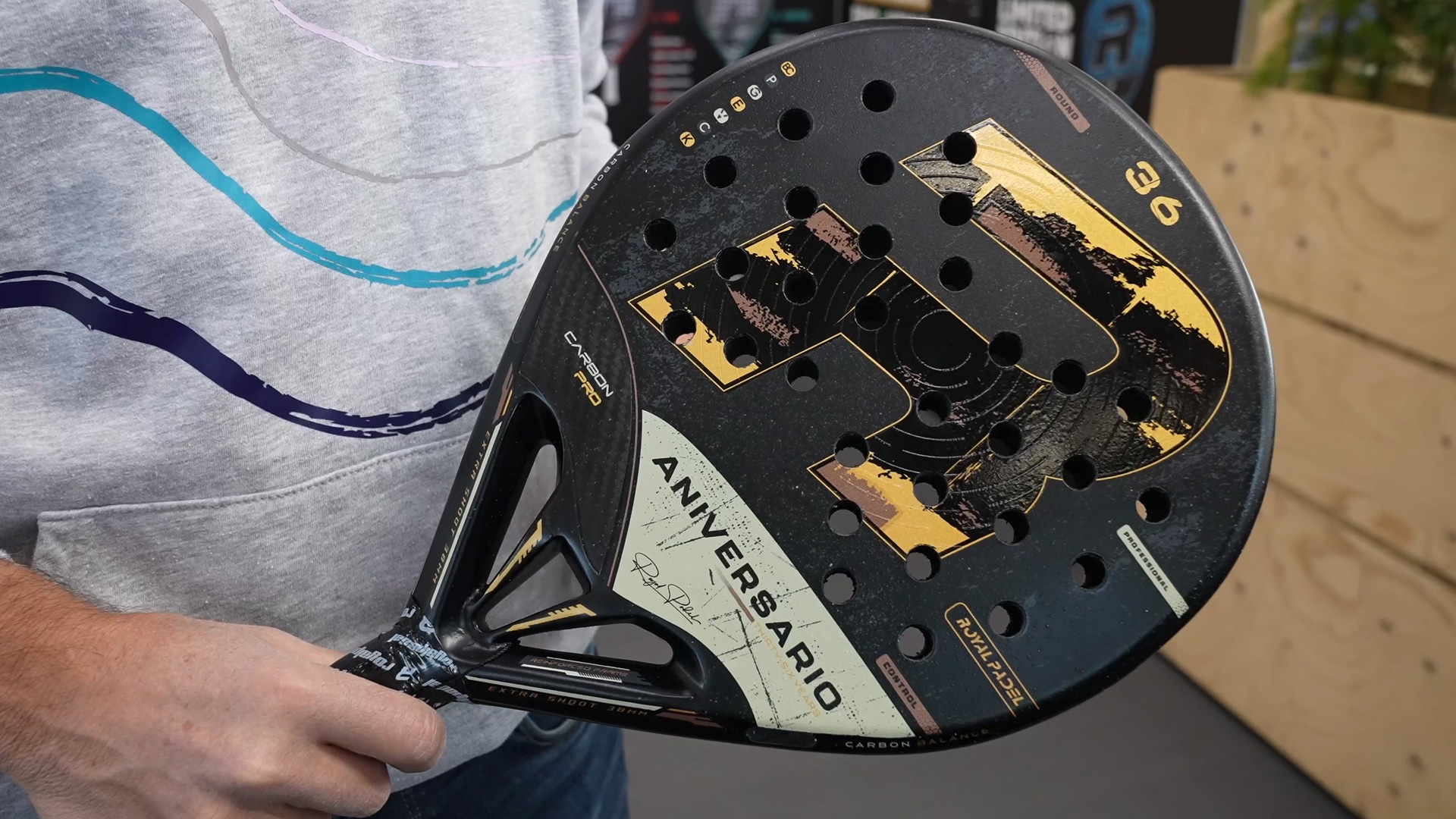 Royal Padel Aniversario 36 innovative material structure