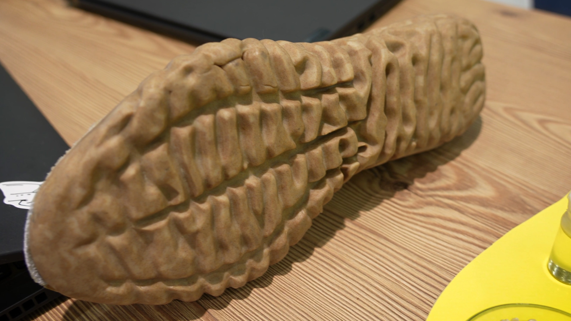 Biopolymers abrasion shoe soles prevent microplastics
