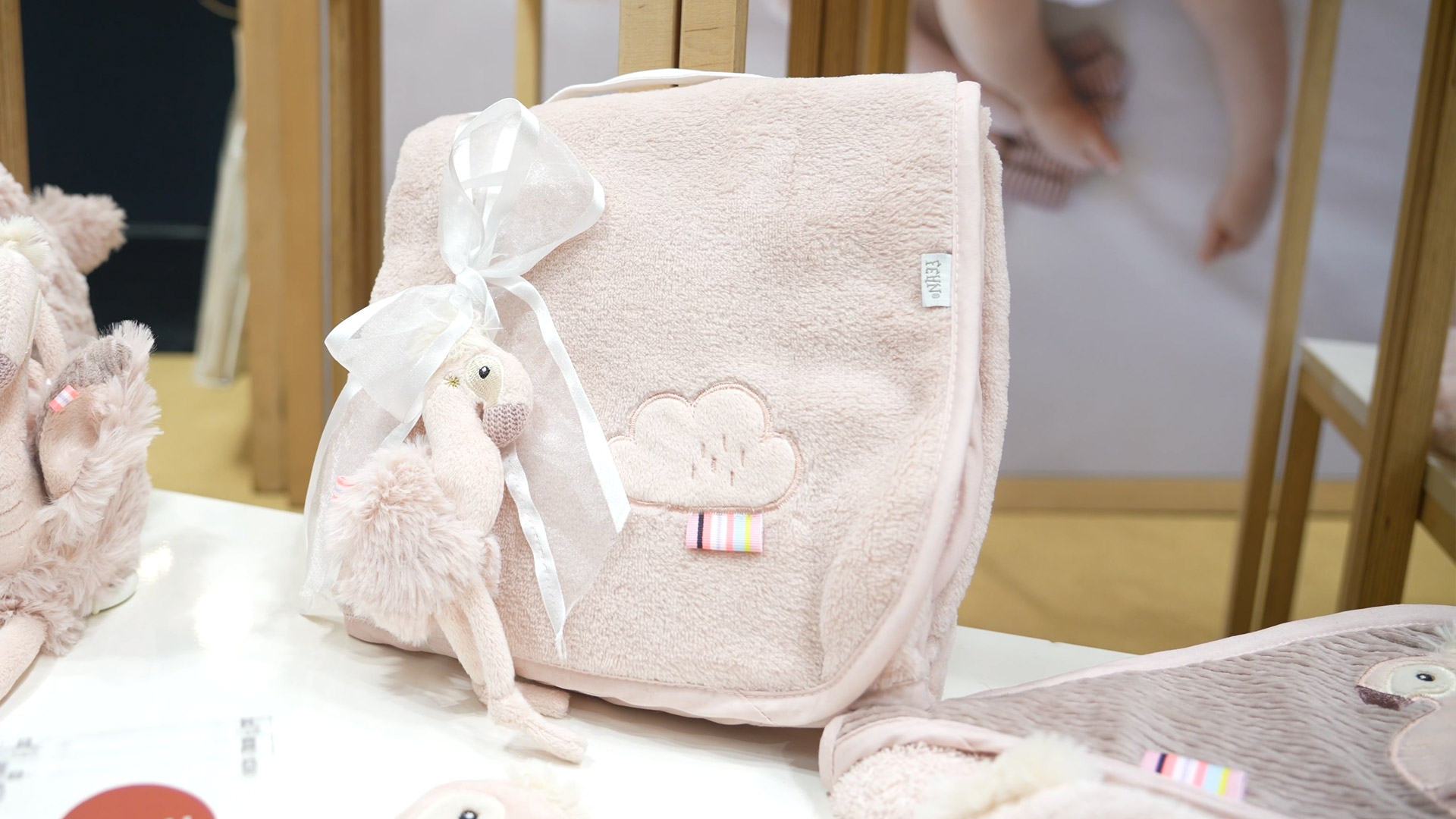 Pink Flamingo bag toddlers Fehn