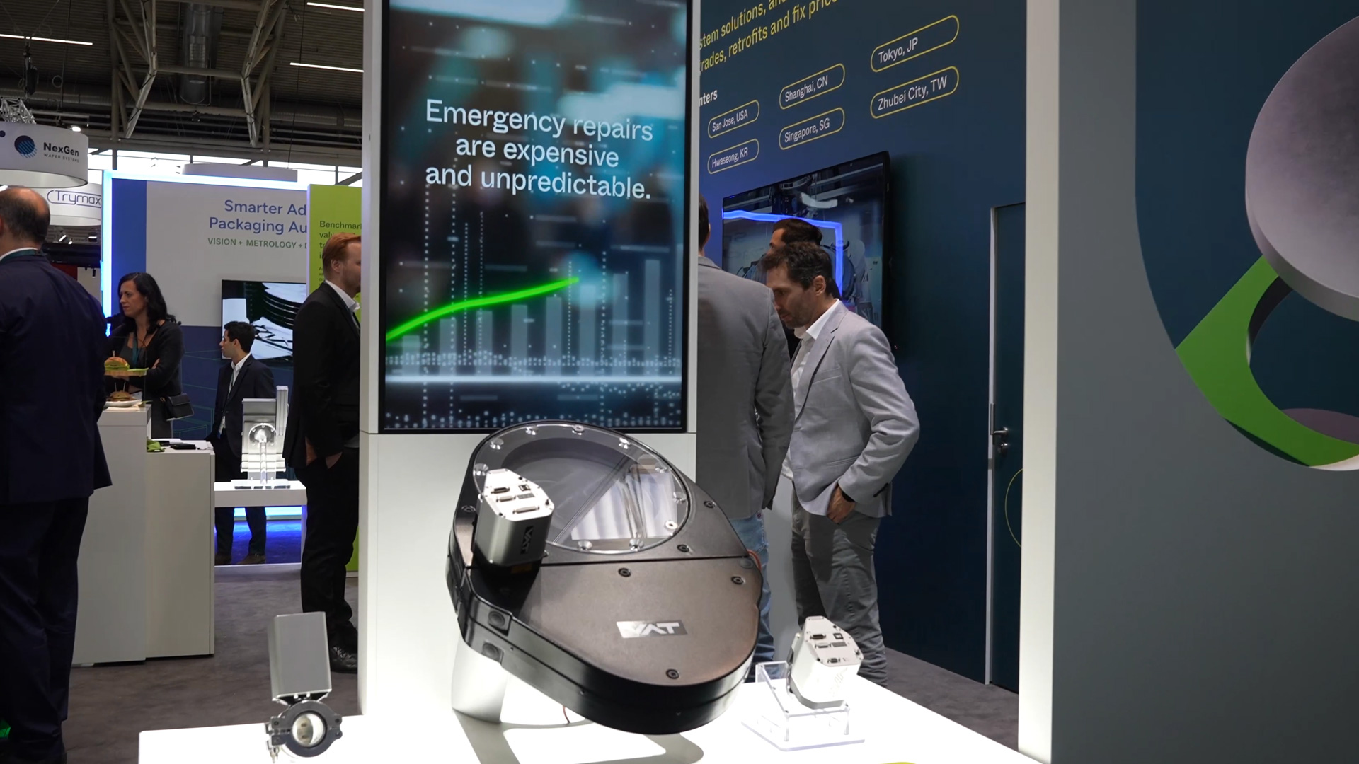 VAT precision valve for semiconductor processes