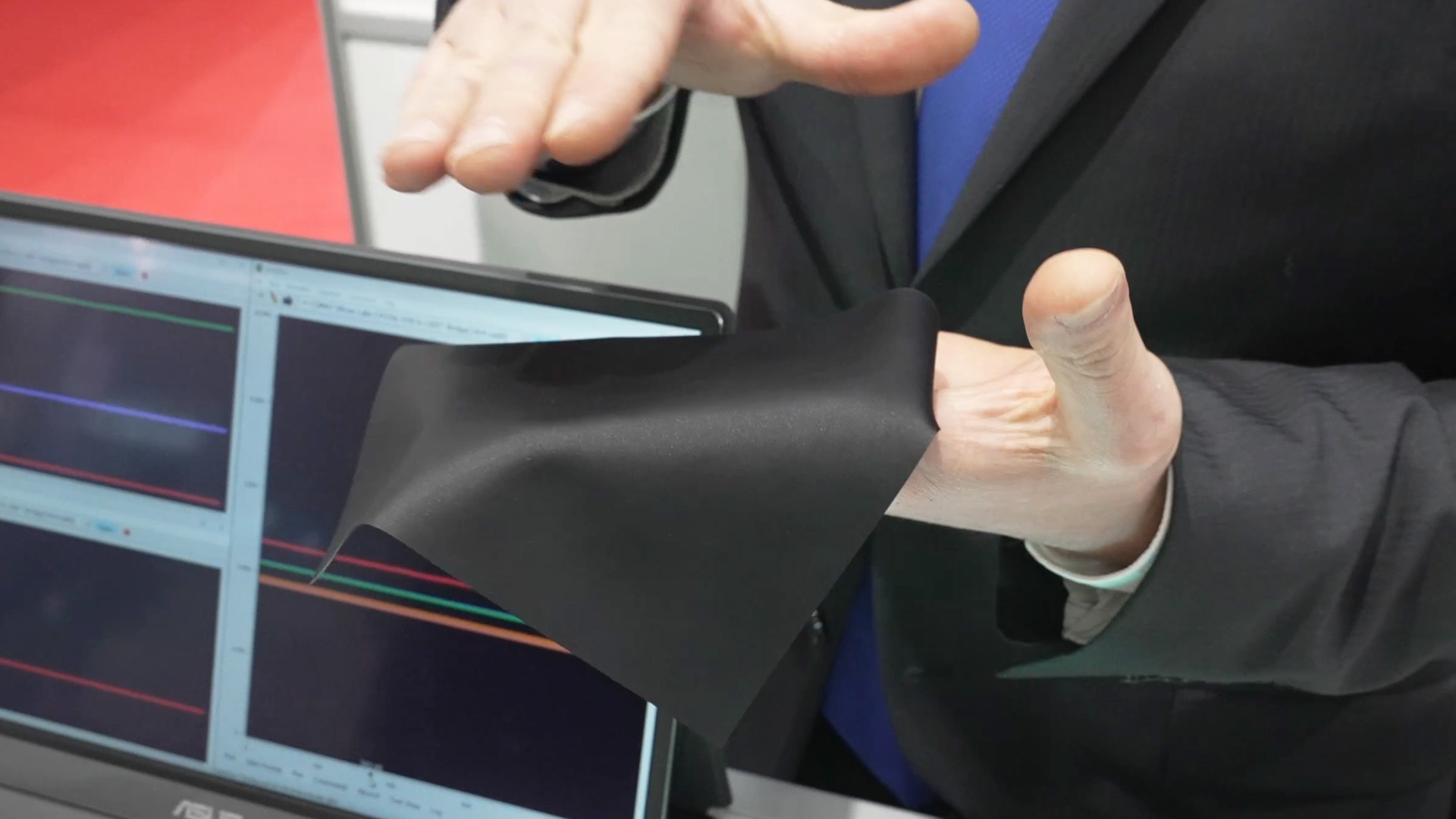 NanoSen conductive sensor material made of silicone