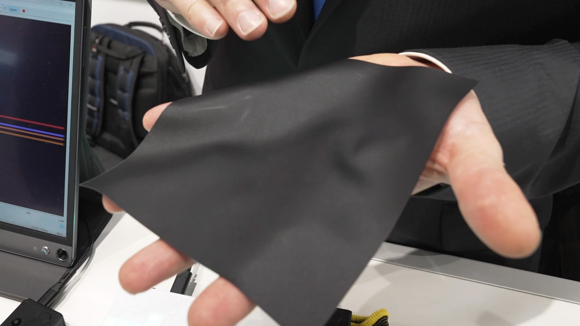 NanoSen conductive sensor material made of silicone Innovation Sensor and Test