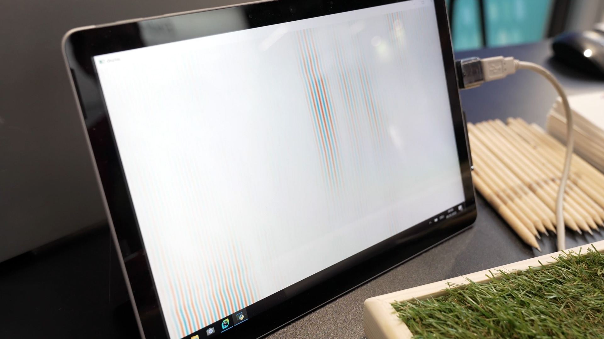 optical representation of ultrasound on a display