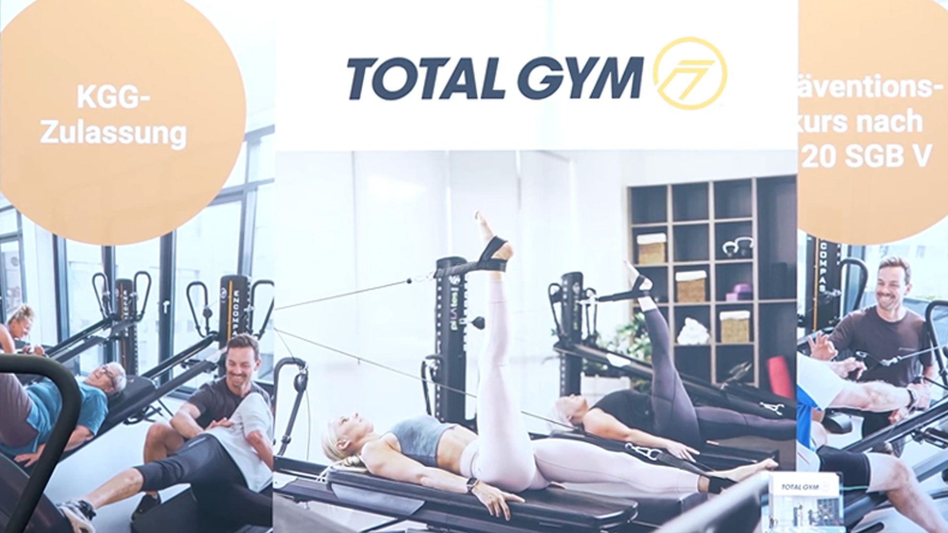 Therapy rehabilitation prevention wide range of applications with Total Gym