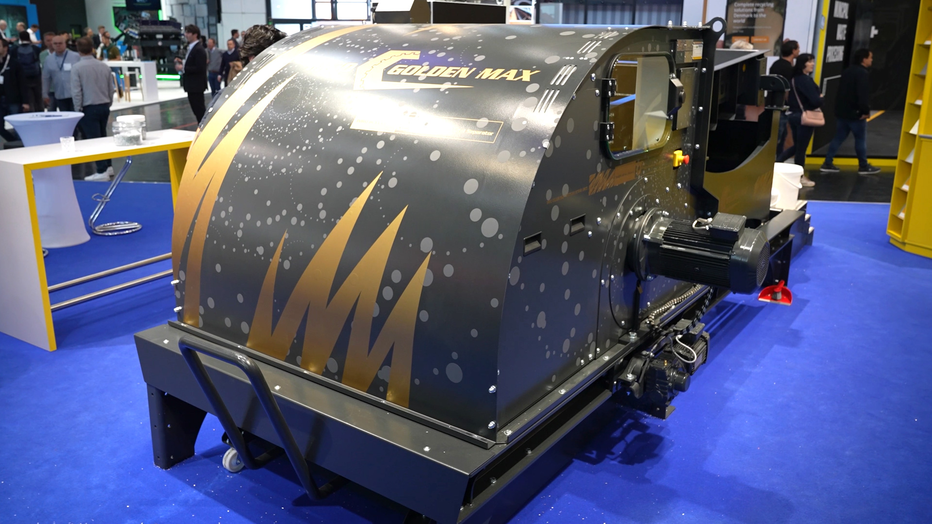 Recycling plant NF separator without conveyor belt