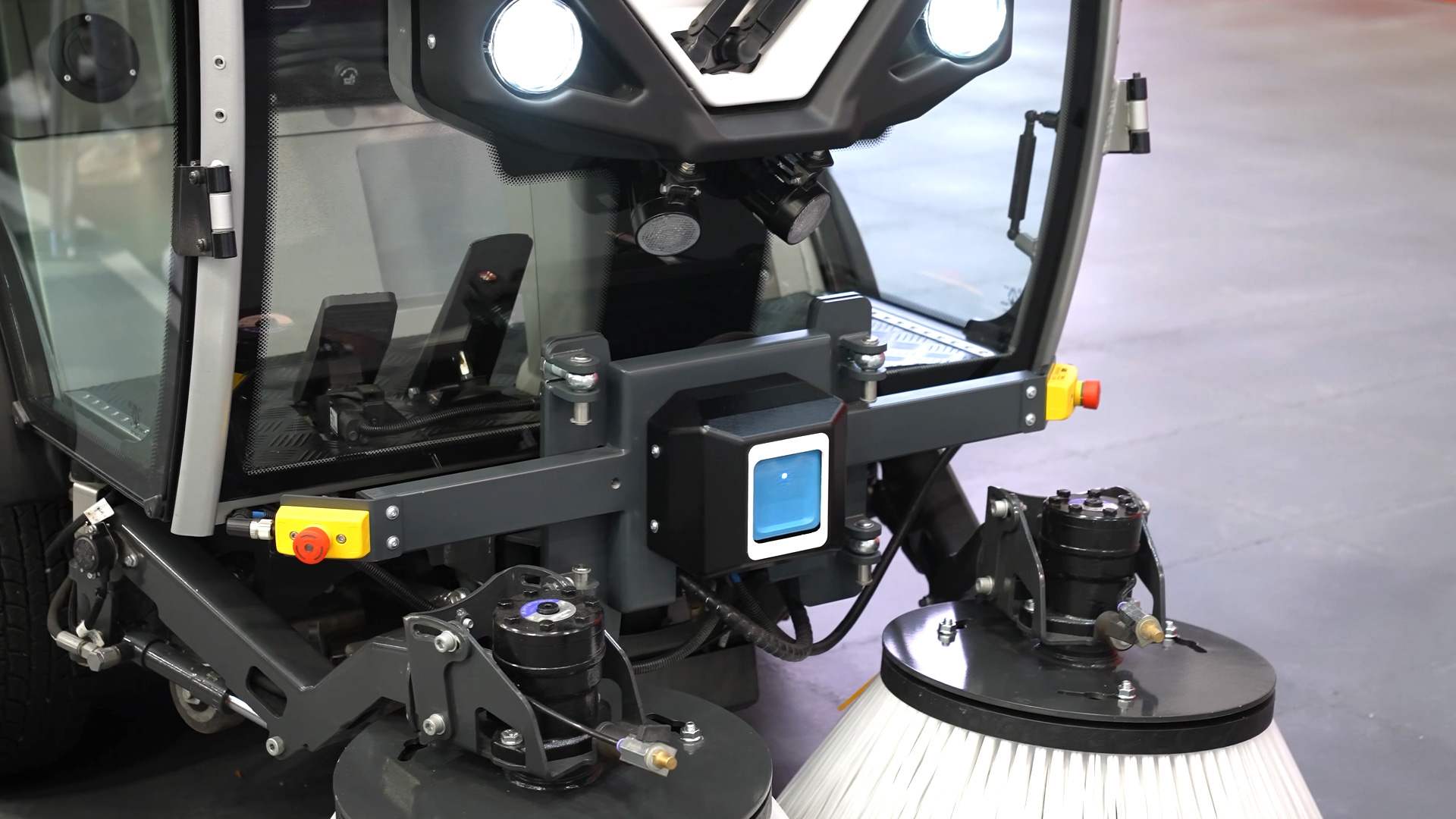 Sensors of autonomous sweepers for safe navigation