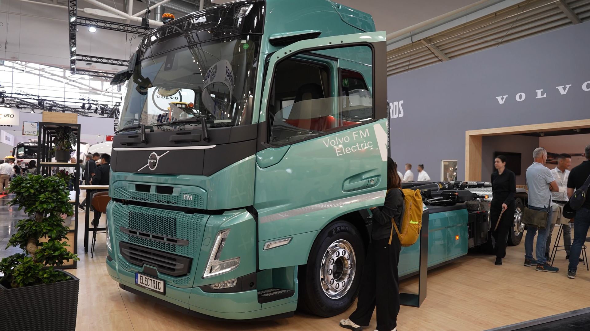 Volvo electric trucks with new charging power