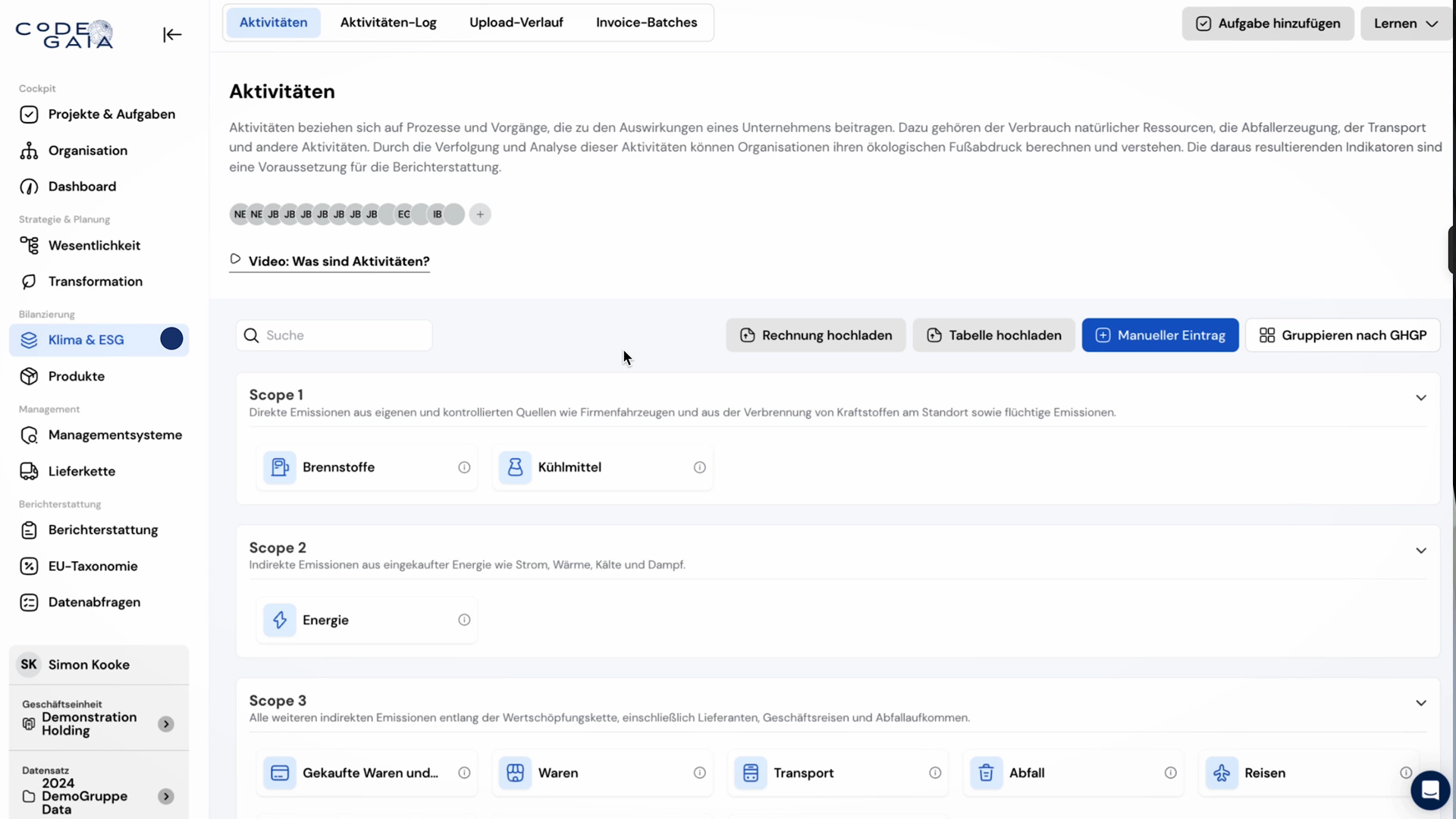 sustainability software for ESG CSRD and product data