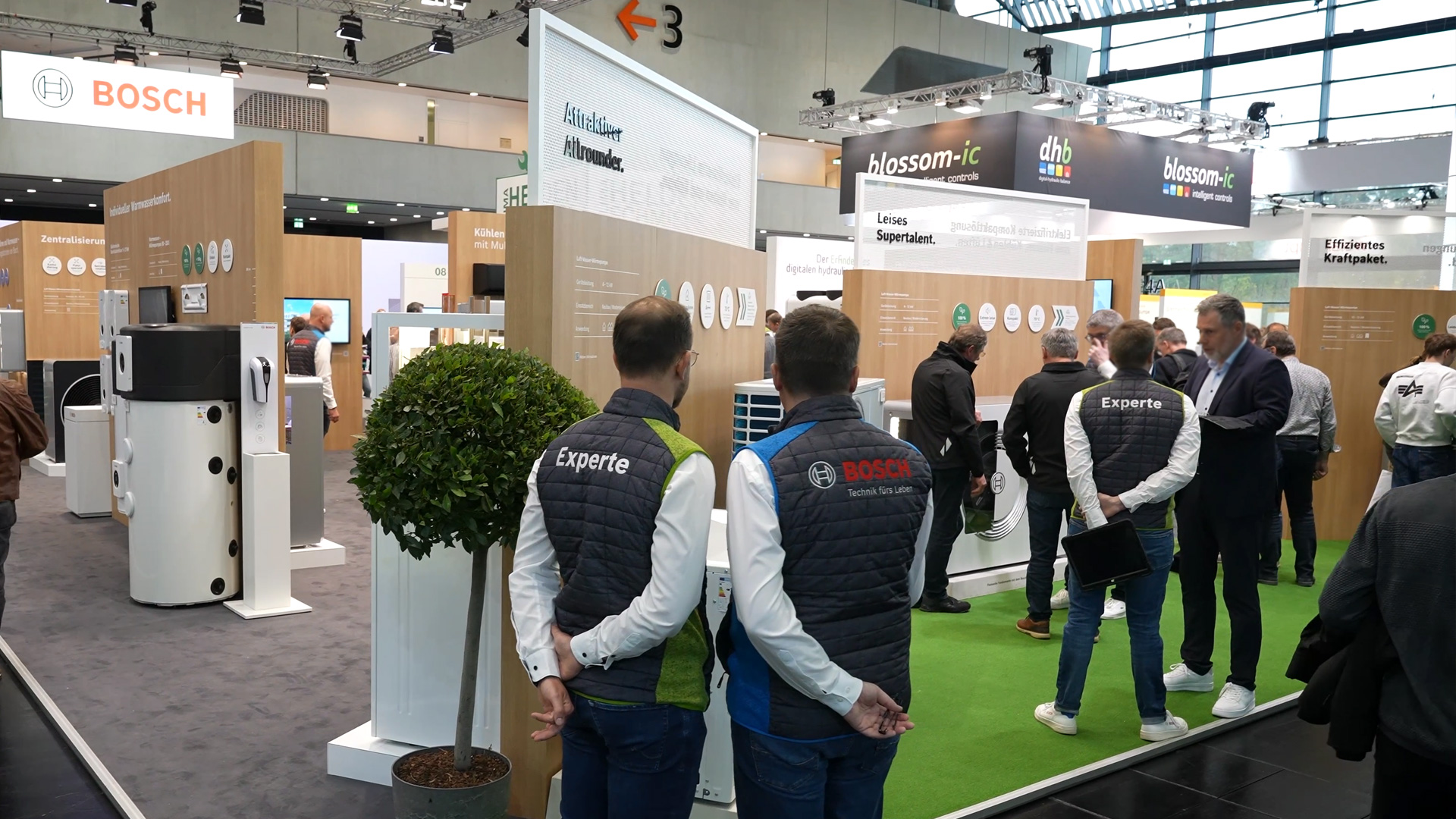 Bosch new heat pump at the IFH Intherm Fair Nuremberg