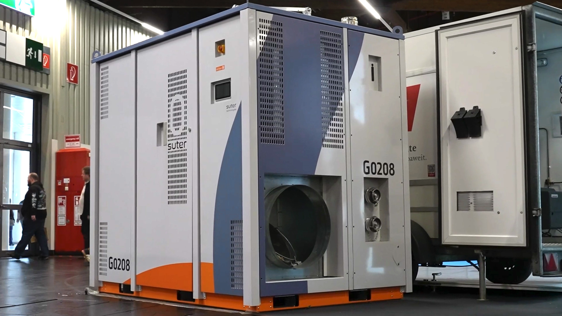 Mobile pellet system for temporary heat supply