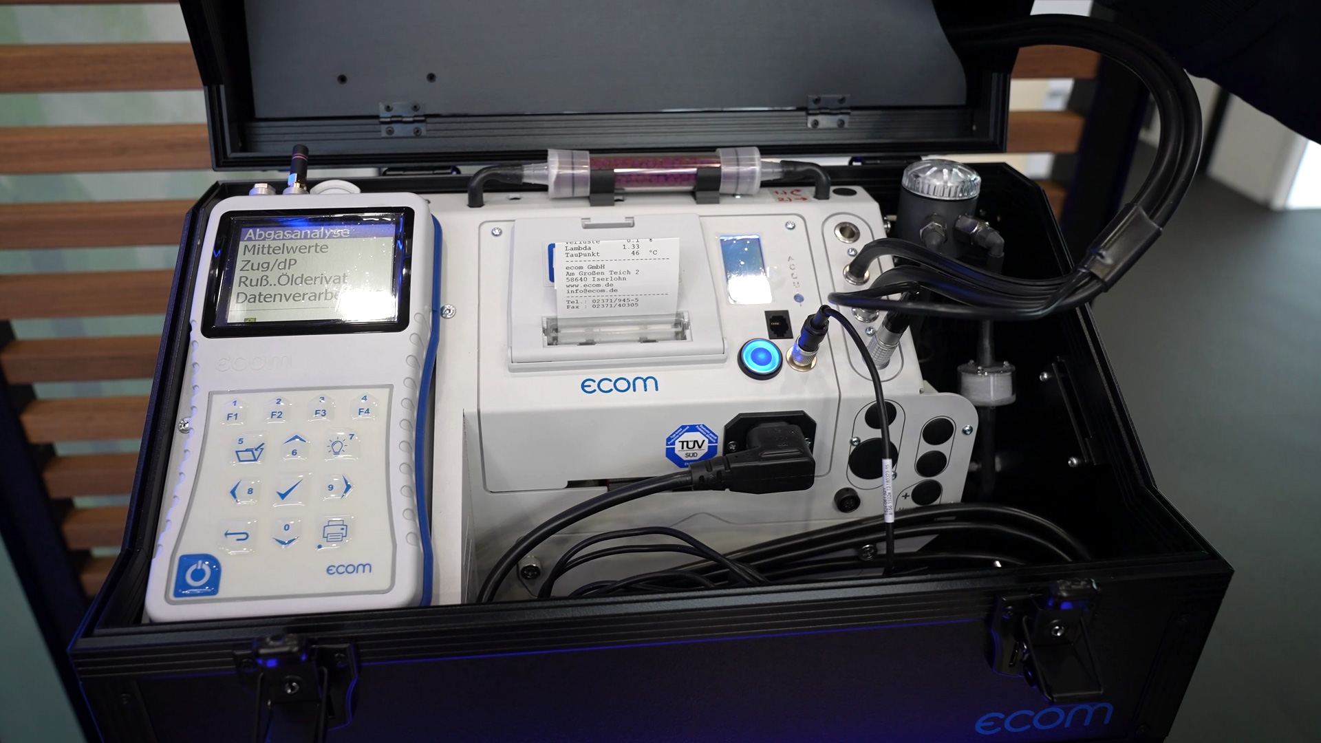 Robust measurement devices for tough use conditions in boilers fireplaces and industrial firing systems