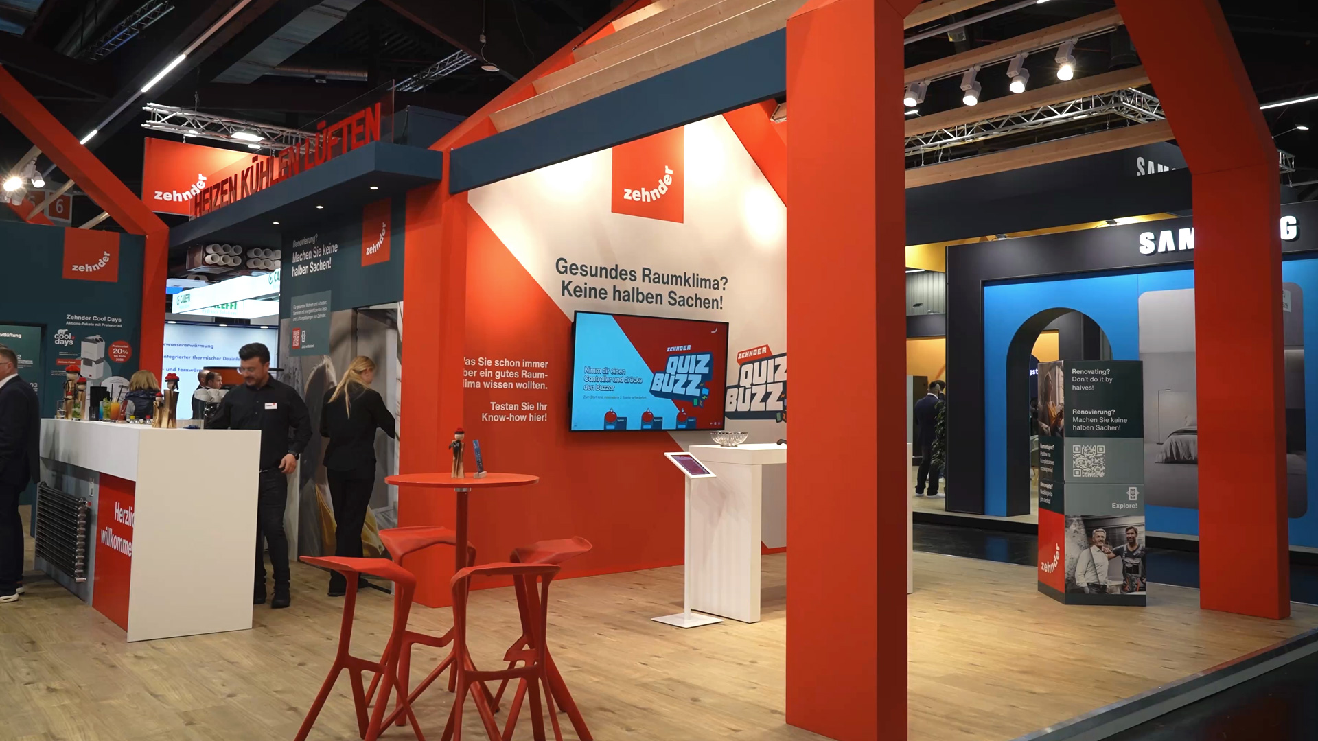 Zehnder Indoor climate systems at the IFH Intherm Nuremberg