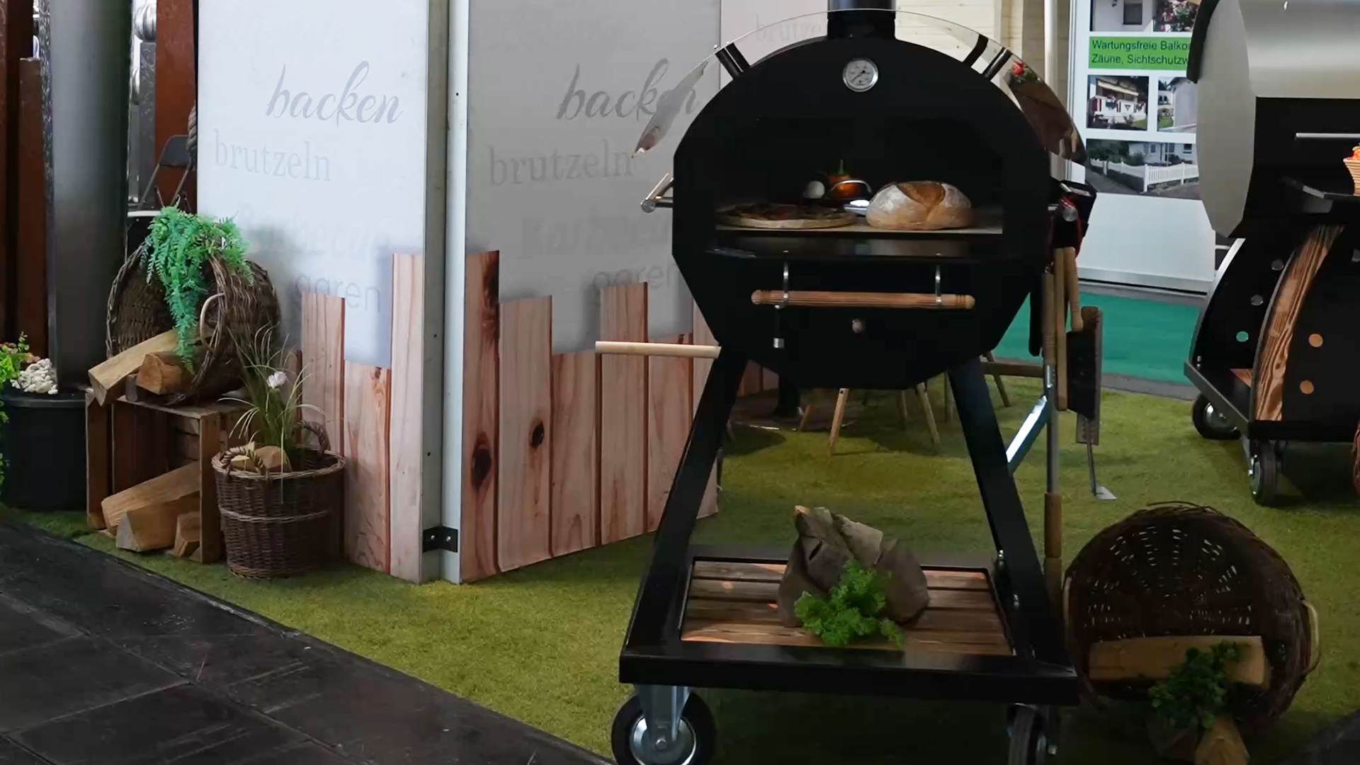 Flamero wood fired oven with firebrick for pizza bread and tarte flambee