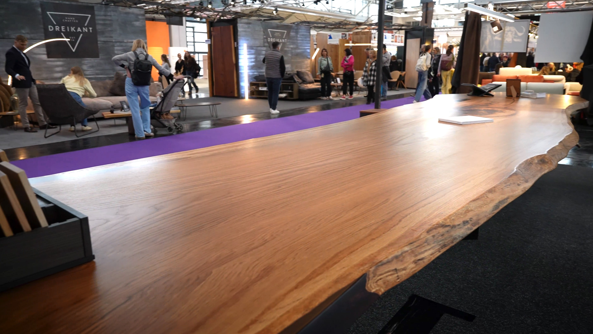 Table 6 metres by 70 centimetres made from 350 year old oak one of a kind
