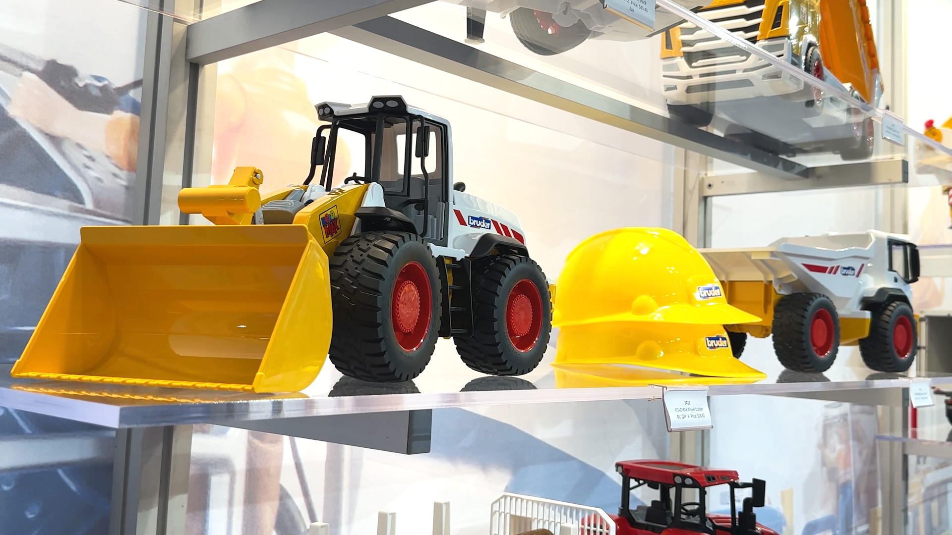 Construction site vehicles Bruder toys Toy Fair New York