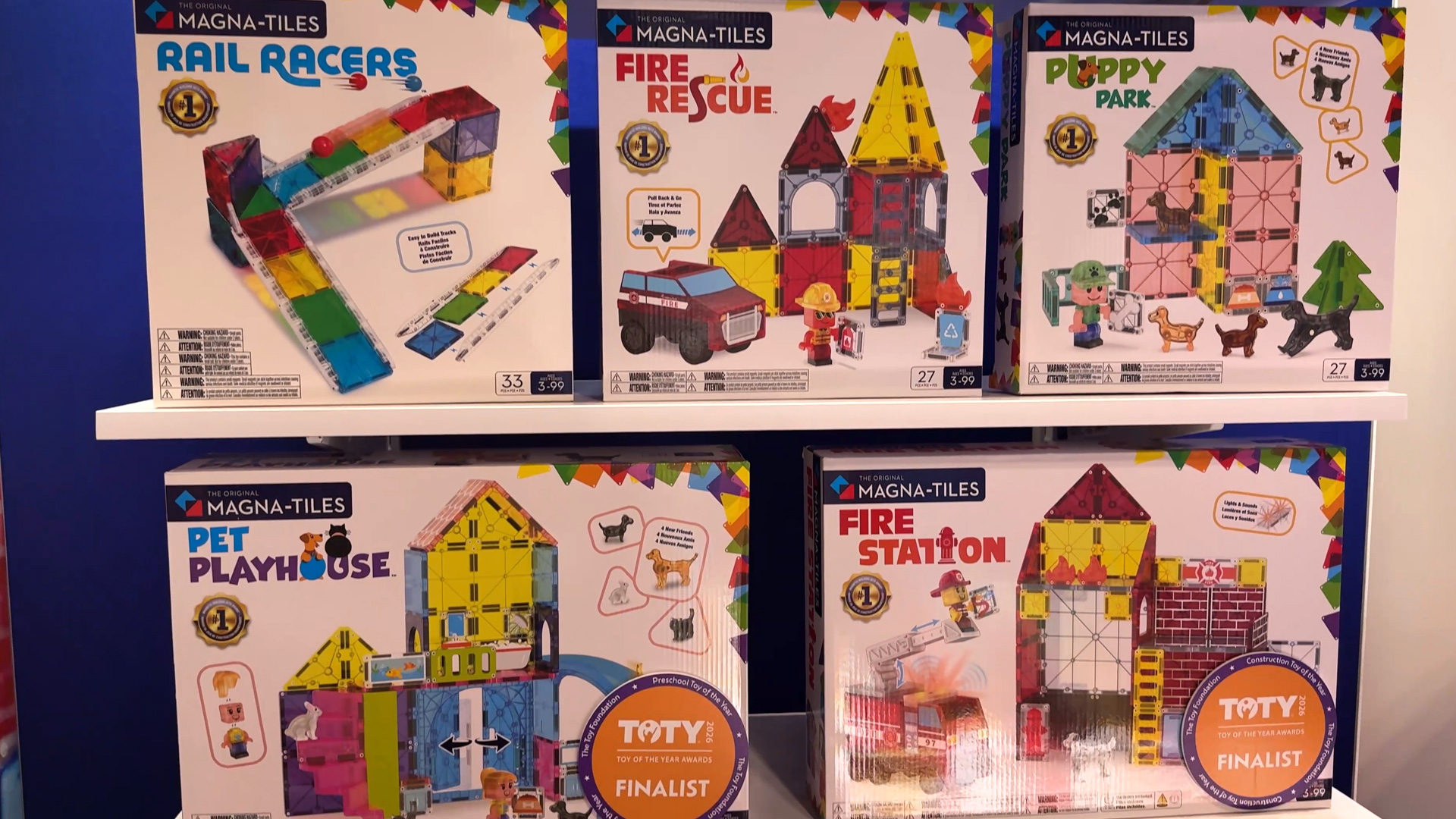 Magna Tiles constructions grow with childrens age and experience