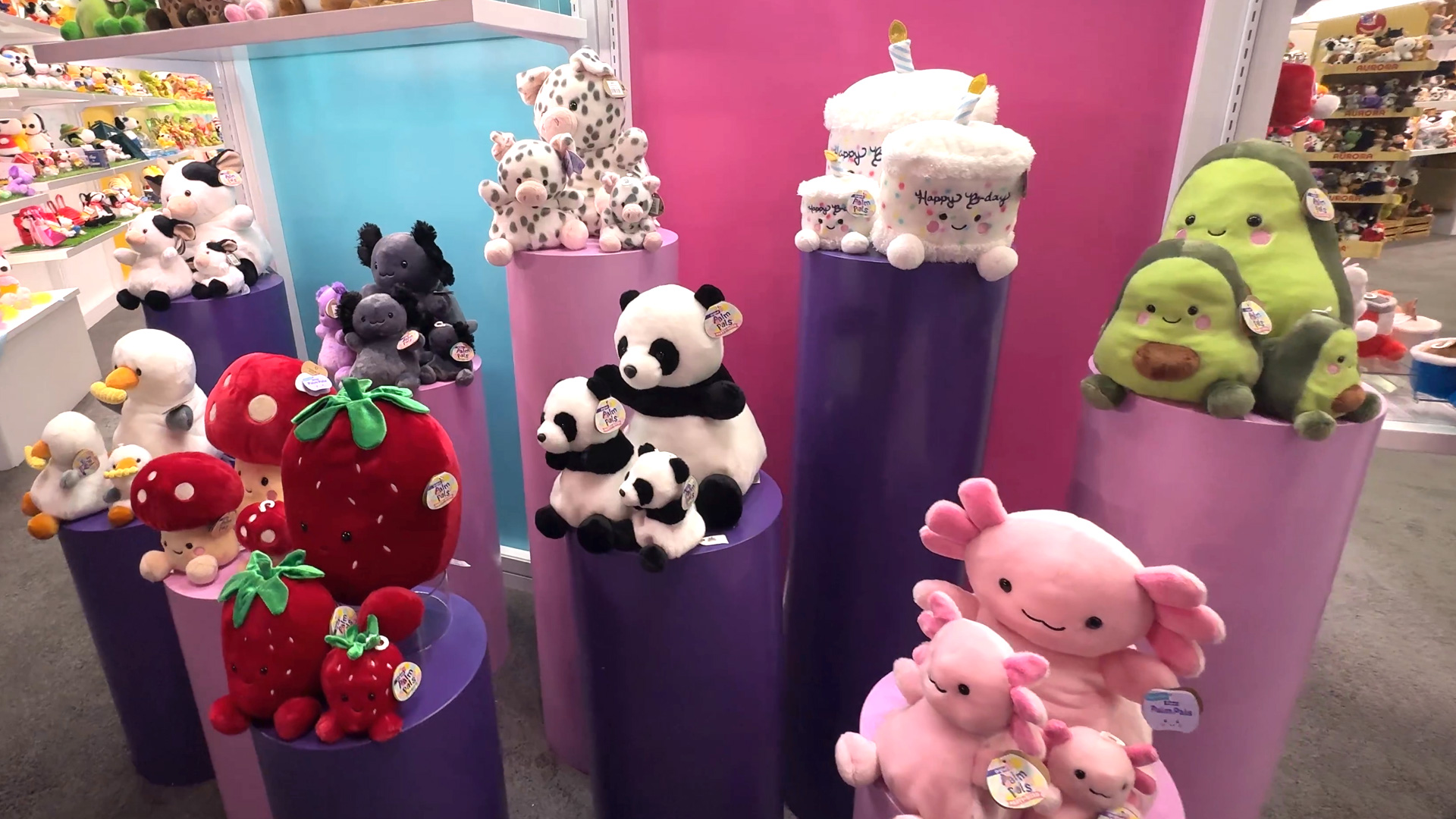 Palm Pals Animal and Fantasy Figures From Plush