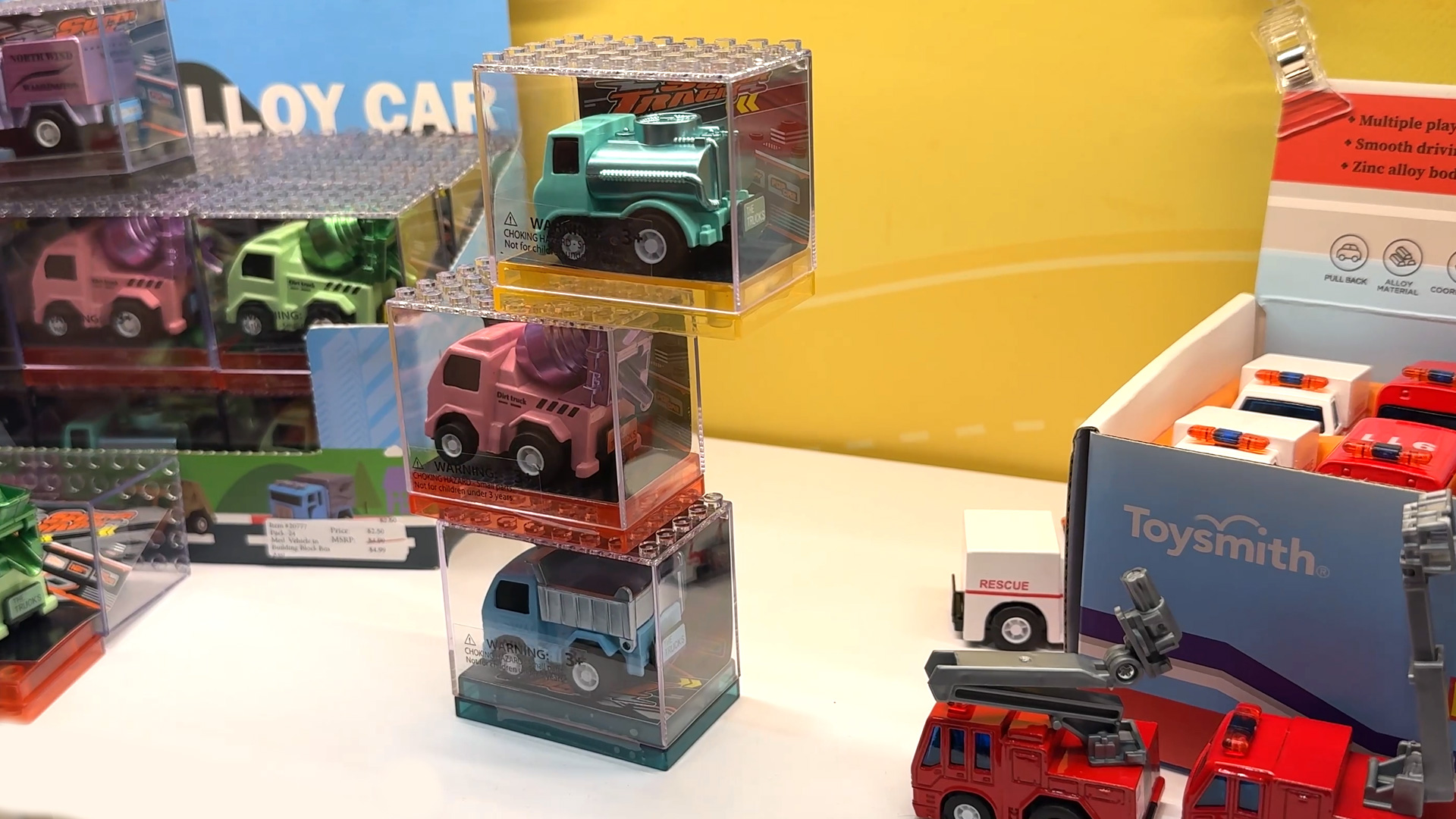 Pull Back toy vehicles to play and collect Alloy Alley