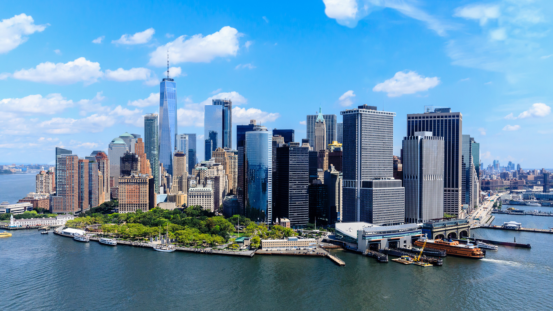 New York City Manhattan international trade fair centre of the USA