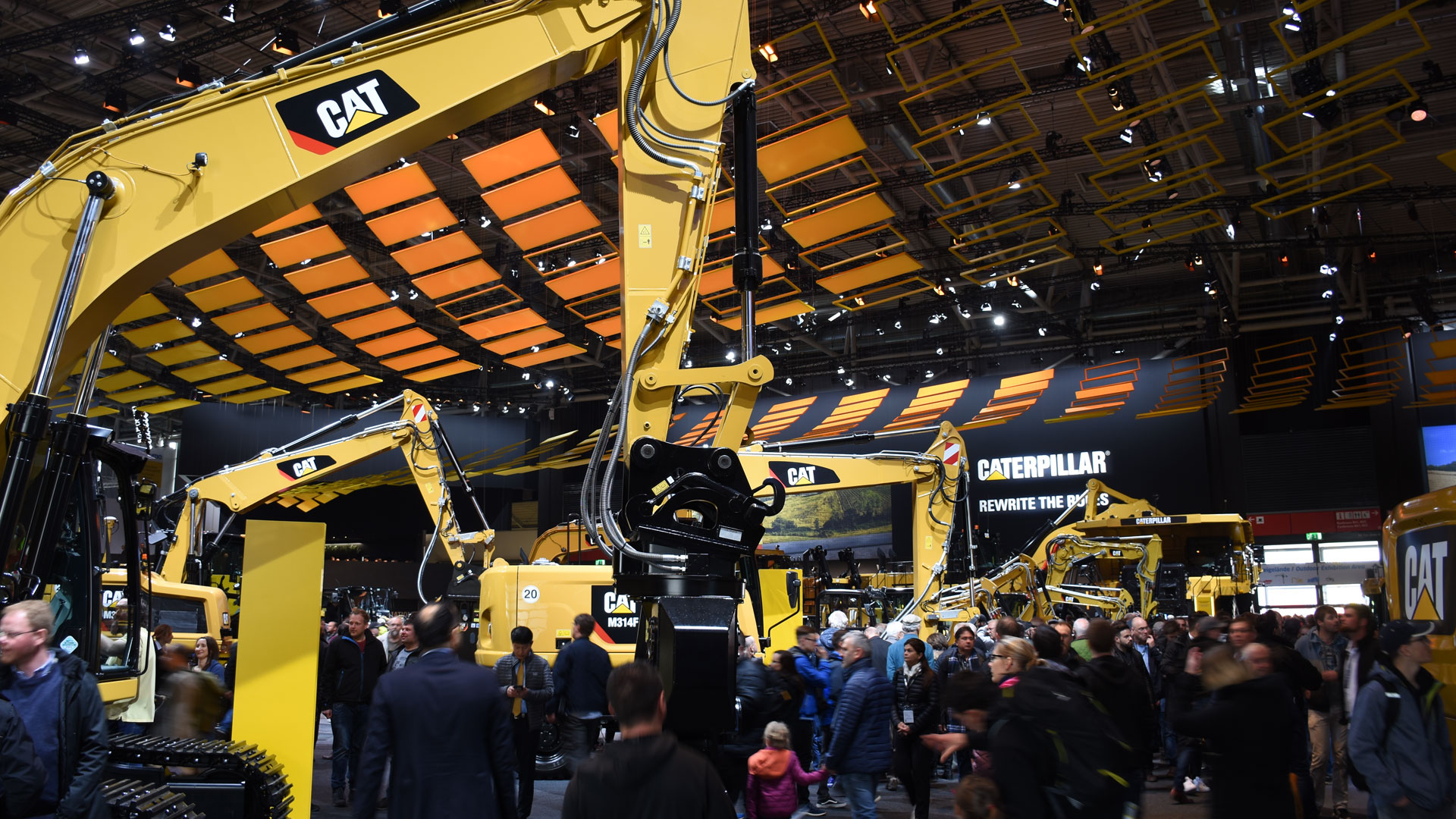 Construction machinery bauma fair hall Munich trade fair