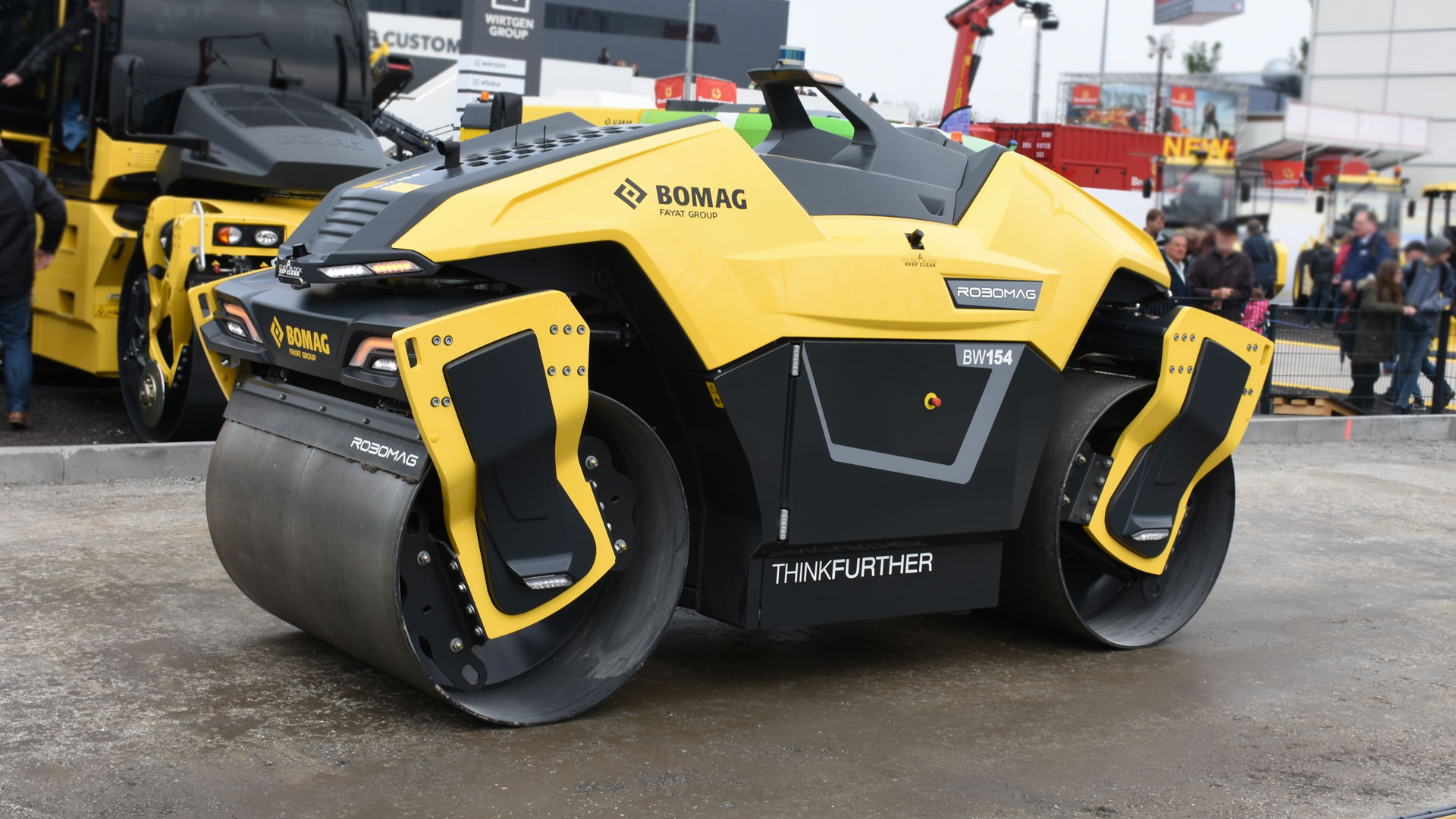 Construction machine road roller digital