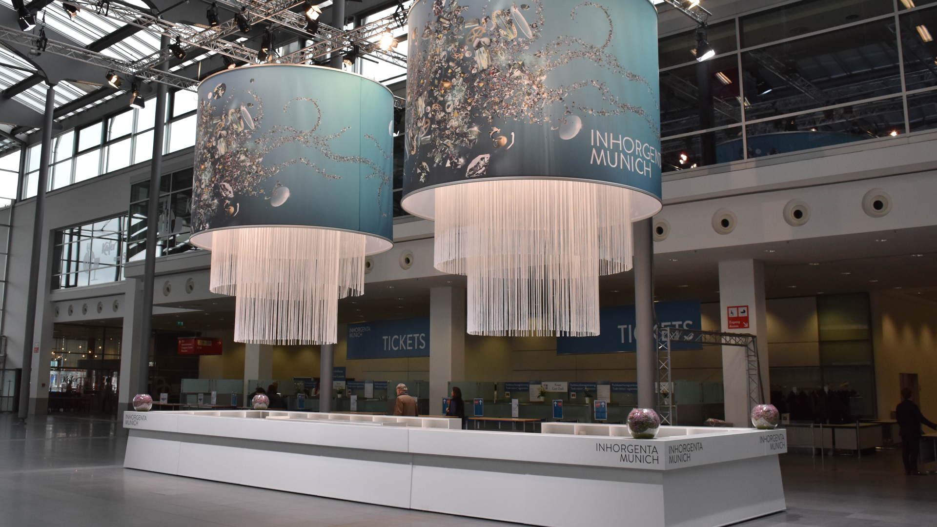 Inhorgenta Munich Eingangsbereich mit tollem Ambiente Messe München